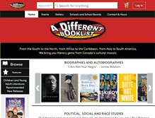 Tablet Screenshot of adifferentbooklist.com